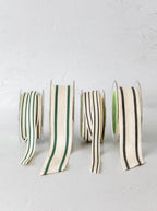 Ruban vert à double rayure