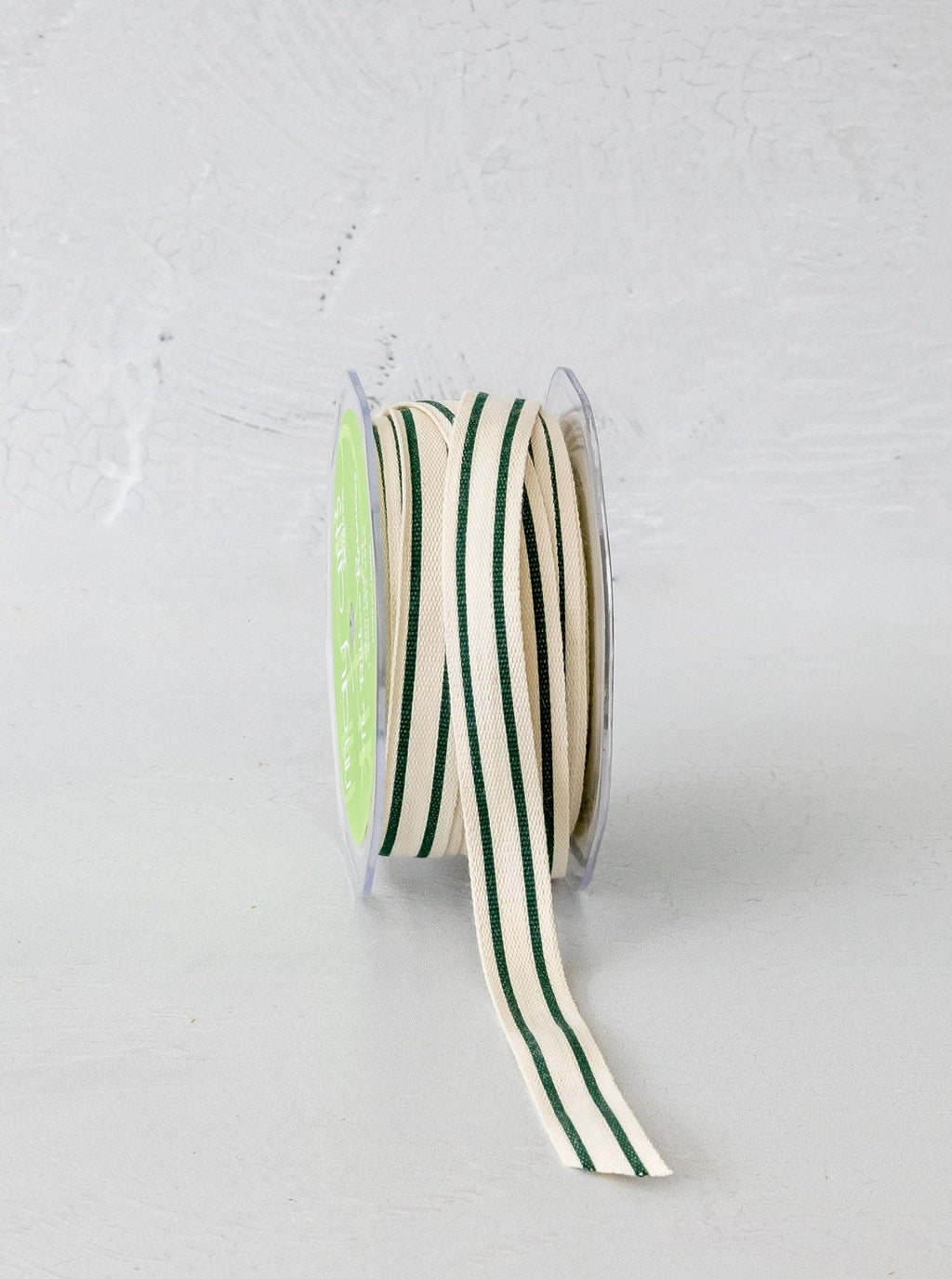 Ruban vert à double rayure