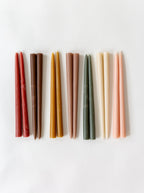 Bougies coniques trempées à la main | Lot de 2