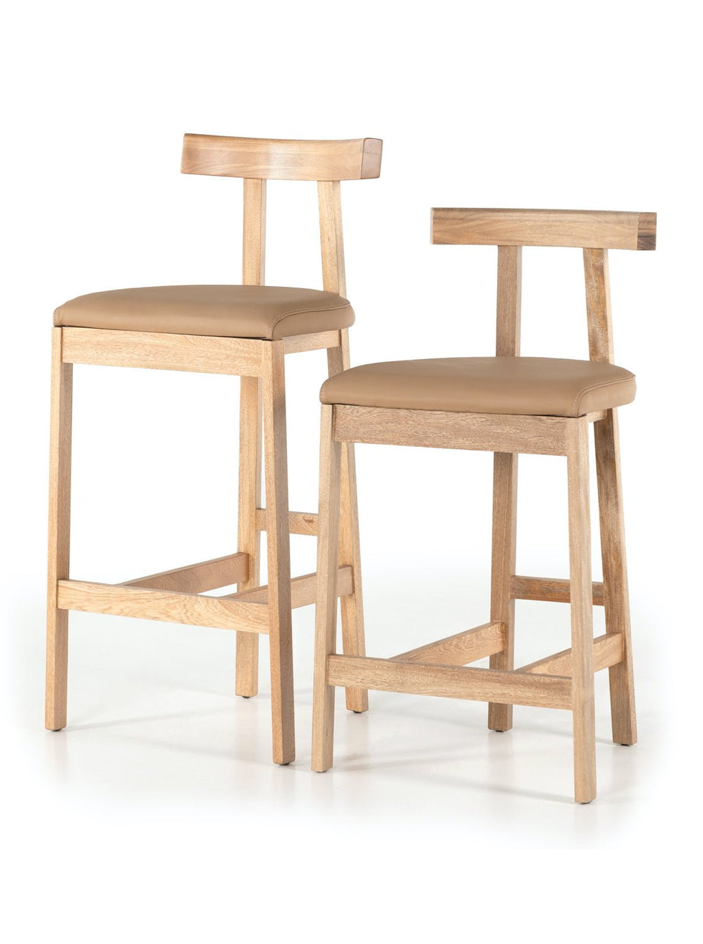 Tabouret de bar Hanna + tabouret de comptoir