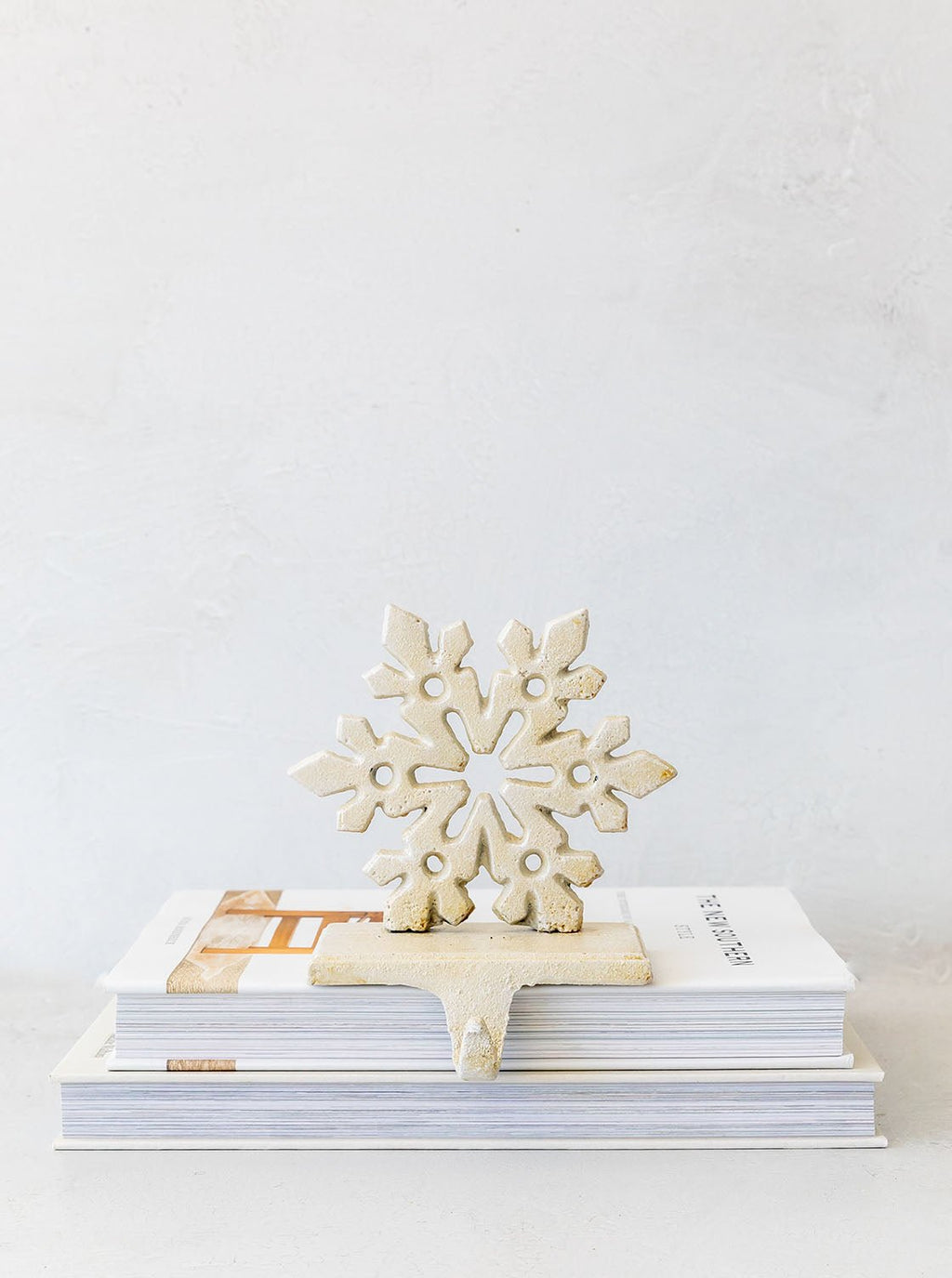 Porte-chaussette en forme de flocon de neige en fer