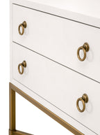 Table de chevet Isaiah à deux tiroirs