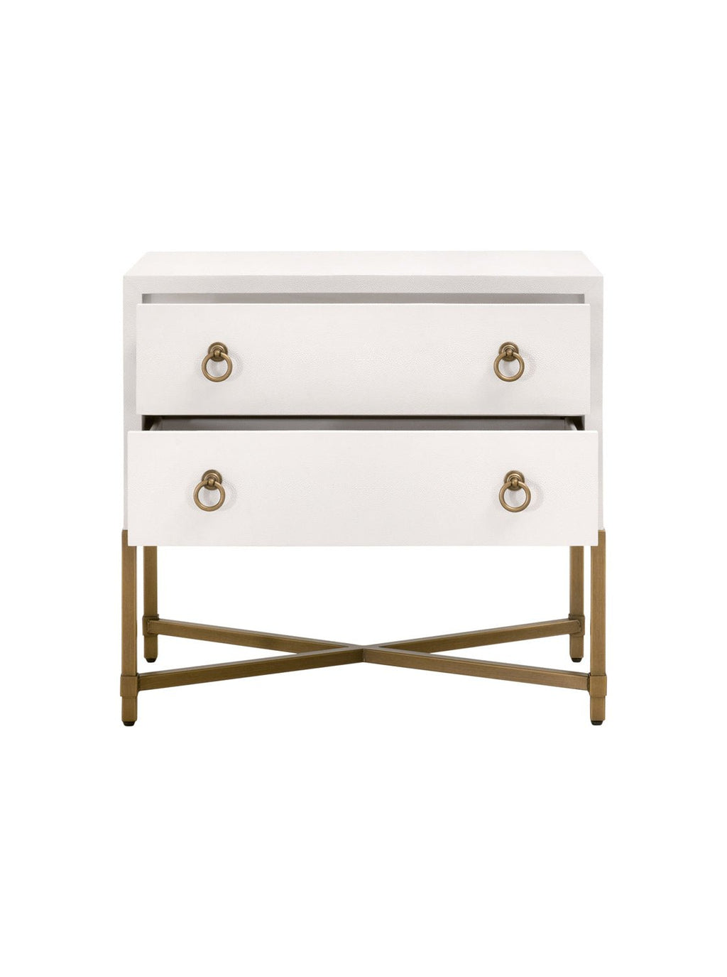 Table de chevet Isaiah à deux tiroirs