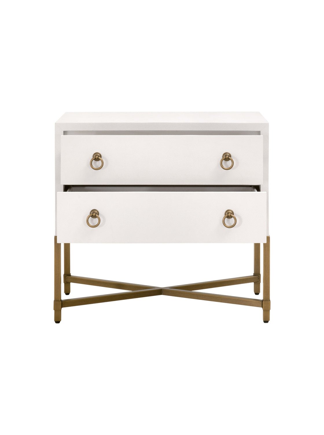 Table de chevet Isaiah à deux tiroirs