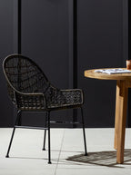 Chaise de salle à manger d'extérieur Jody