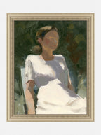 Estampe d'art « Dame au jardin 2 »