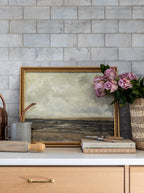 Reproduction d'art giclée Lagoon sur papier Moab Rag 100 % coton avec finition texturée vintage