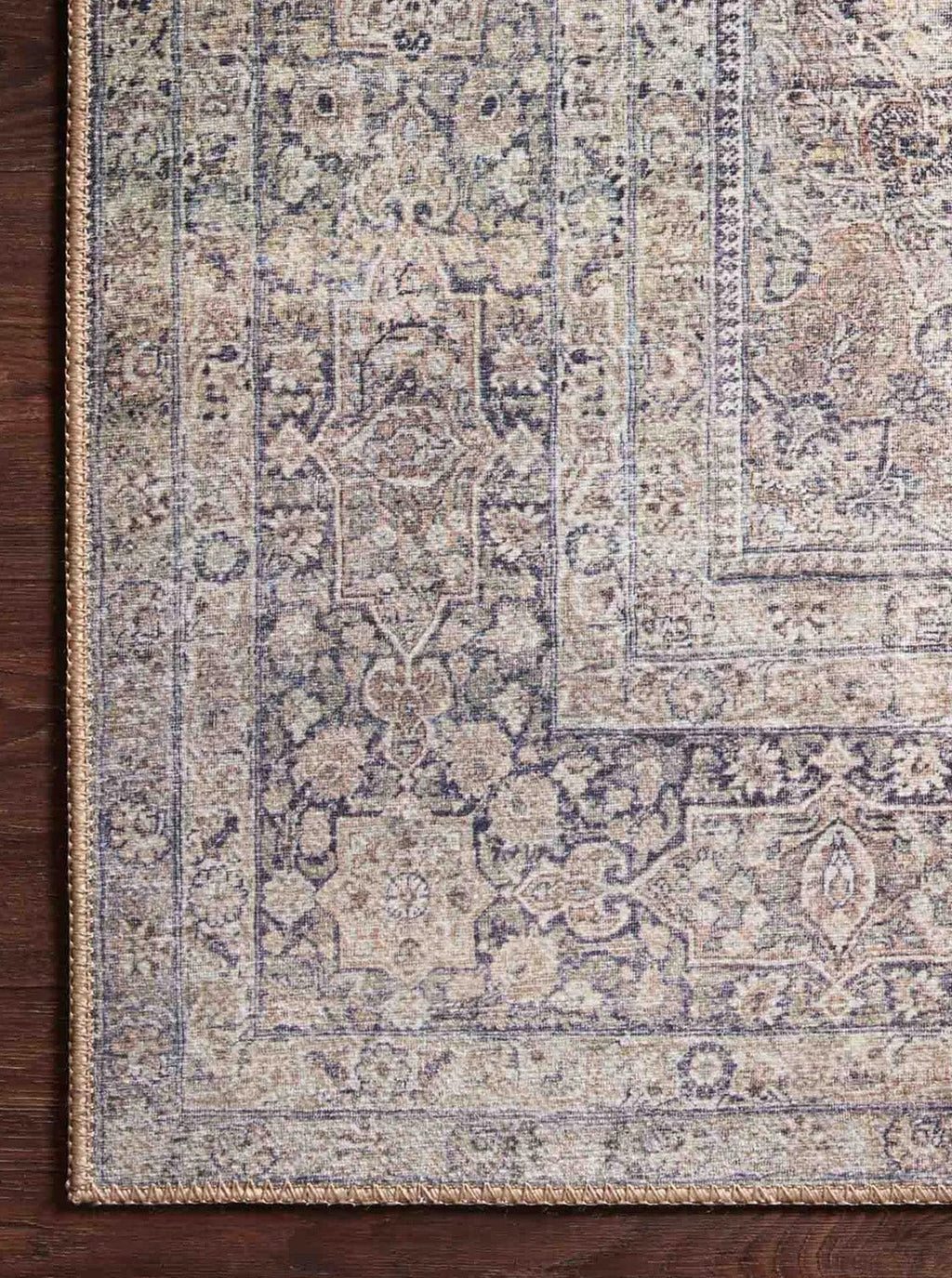 Échantillon de tapis Laurent, tissé à la machine, 100 % polyester, Égypte