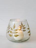 Bougies votives en forme de feuille
