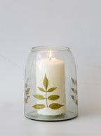 Bougies votives en forme de feuille
