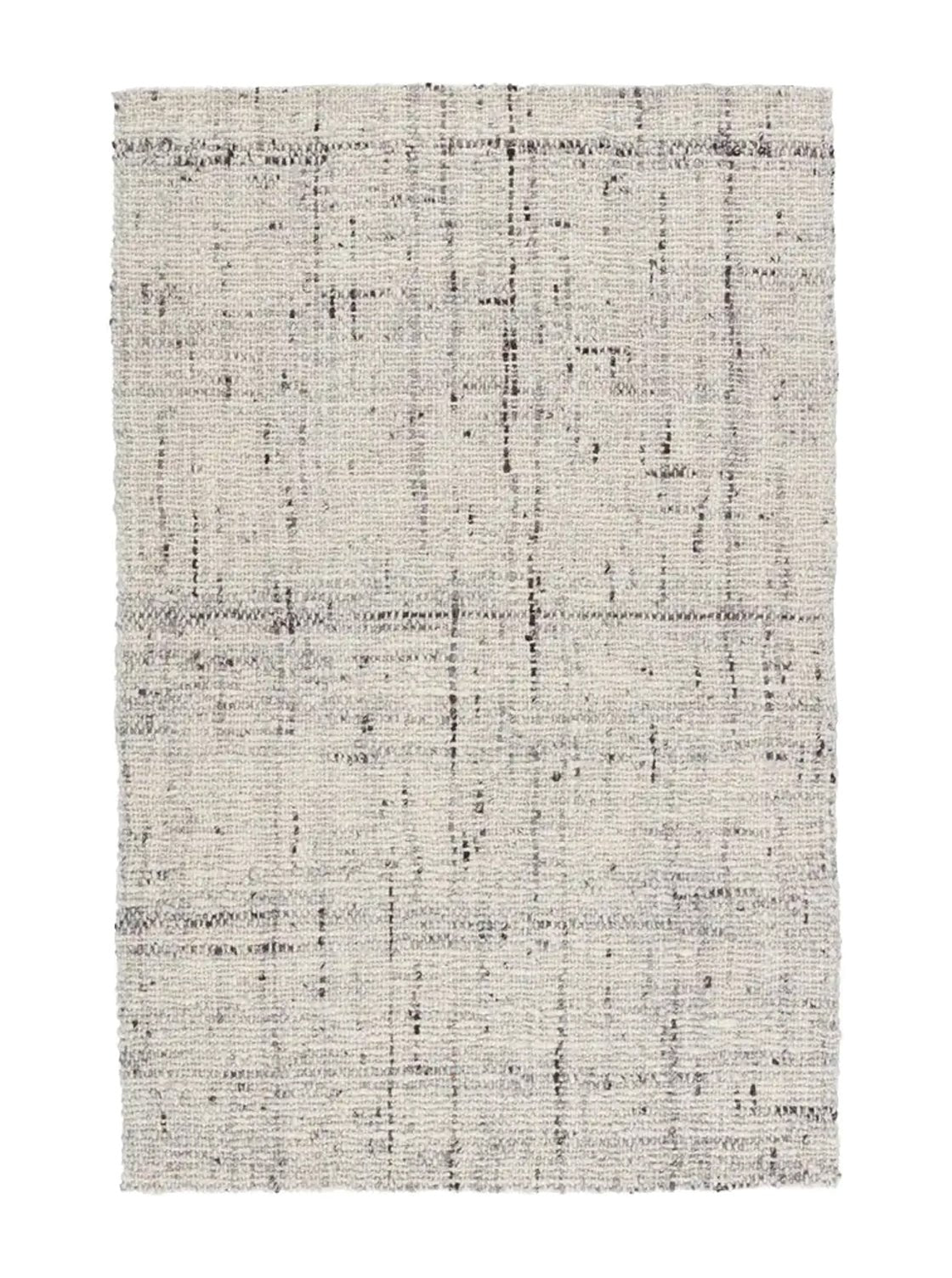 Échantillon de tapis en laine tissée à la main Leeds Ivory, fibre de laine naturelle, teinte neutre pour la décoration intérieure