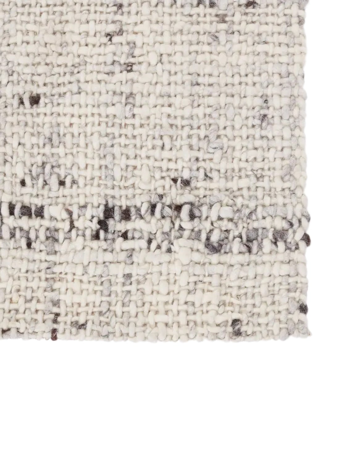 Échantillon de tapis en laine tissée à la main Leeds Ivory, fibre de laine naturelle, teinte neutre pour la décoration intérieure