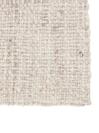 Échantillon de tapis en laine tissée à la main Leeds Ivory, fibre de laine naturelle, teinte neutre pour la décoration intérieure