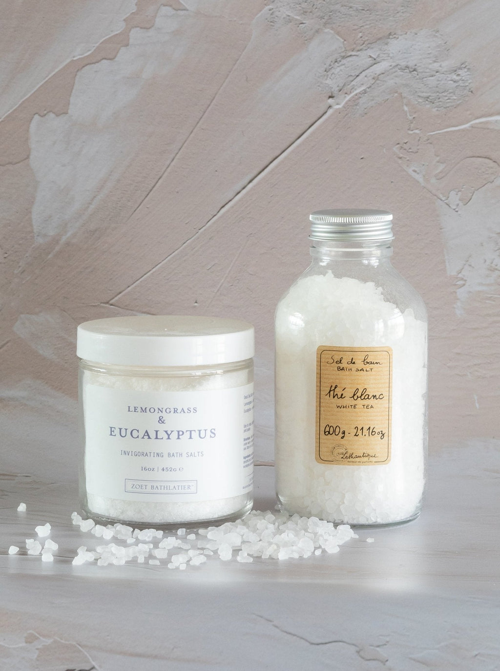 Sel de bain de la mer Morte à la citronnelle et à l'eucalyptus