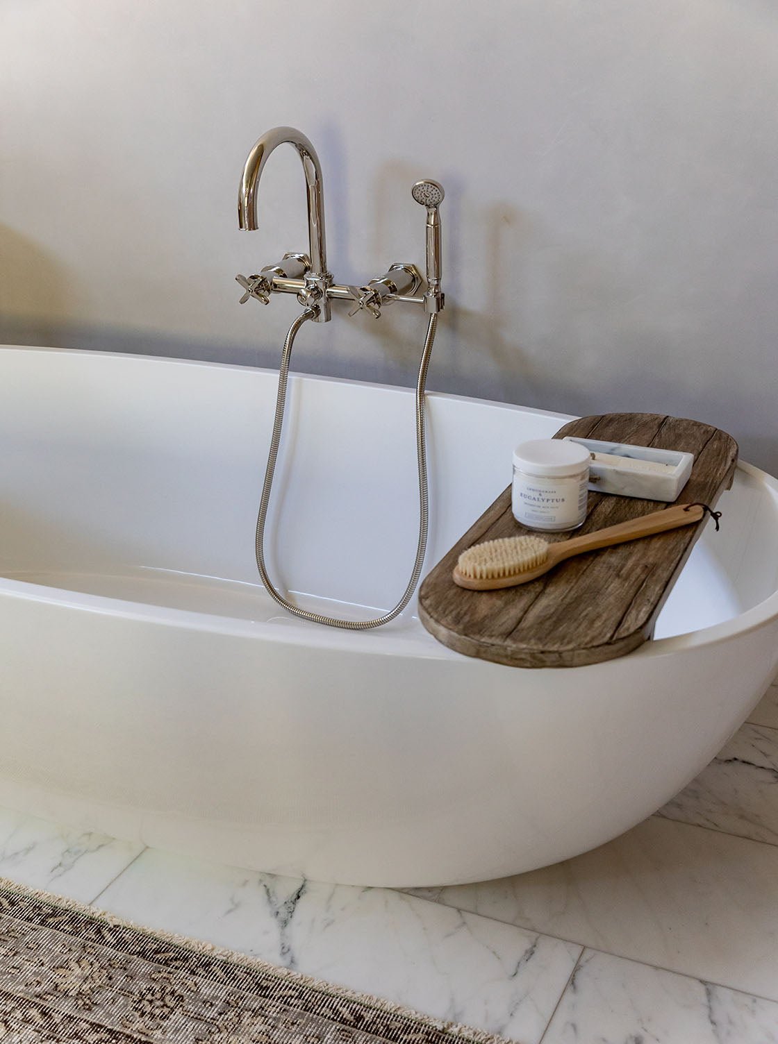 Sel de bain de la mer Morte à la citronnelle et à l'eucalyptus