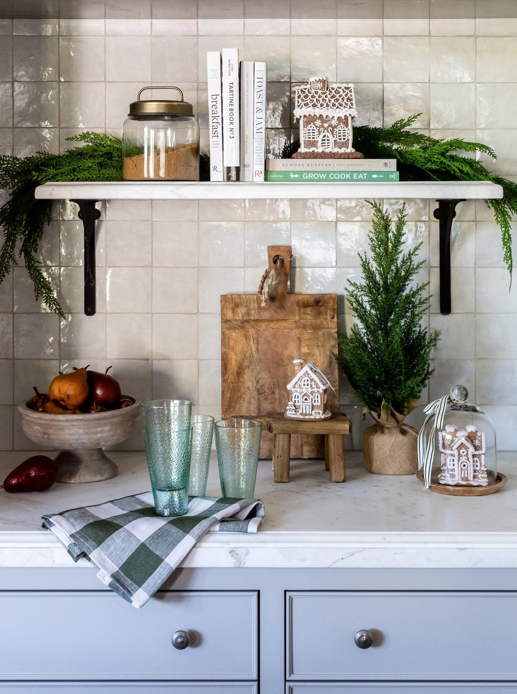 Décorations lumineuses pour maisons en pain d'épice