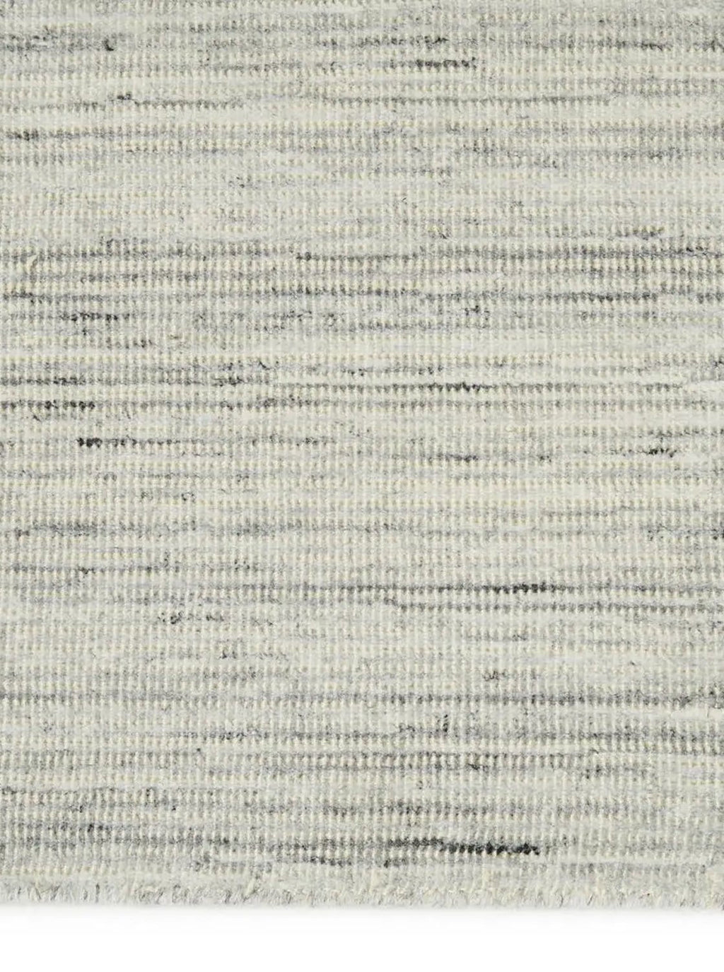 Échantillon de tapis d'intérieur/extérieur Lucerne à motif ivoire chiné et gris anthracite