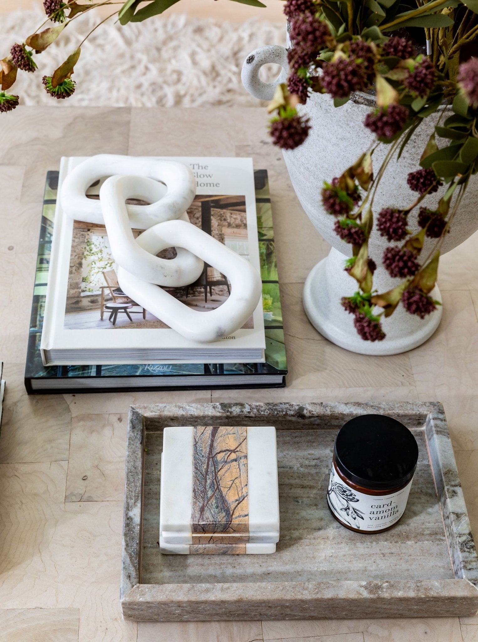 Accent de chaîne en marbre