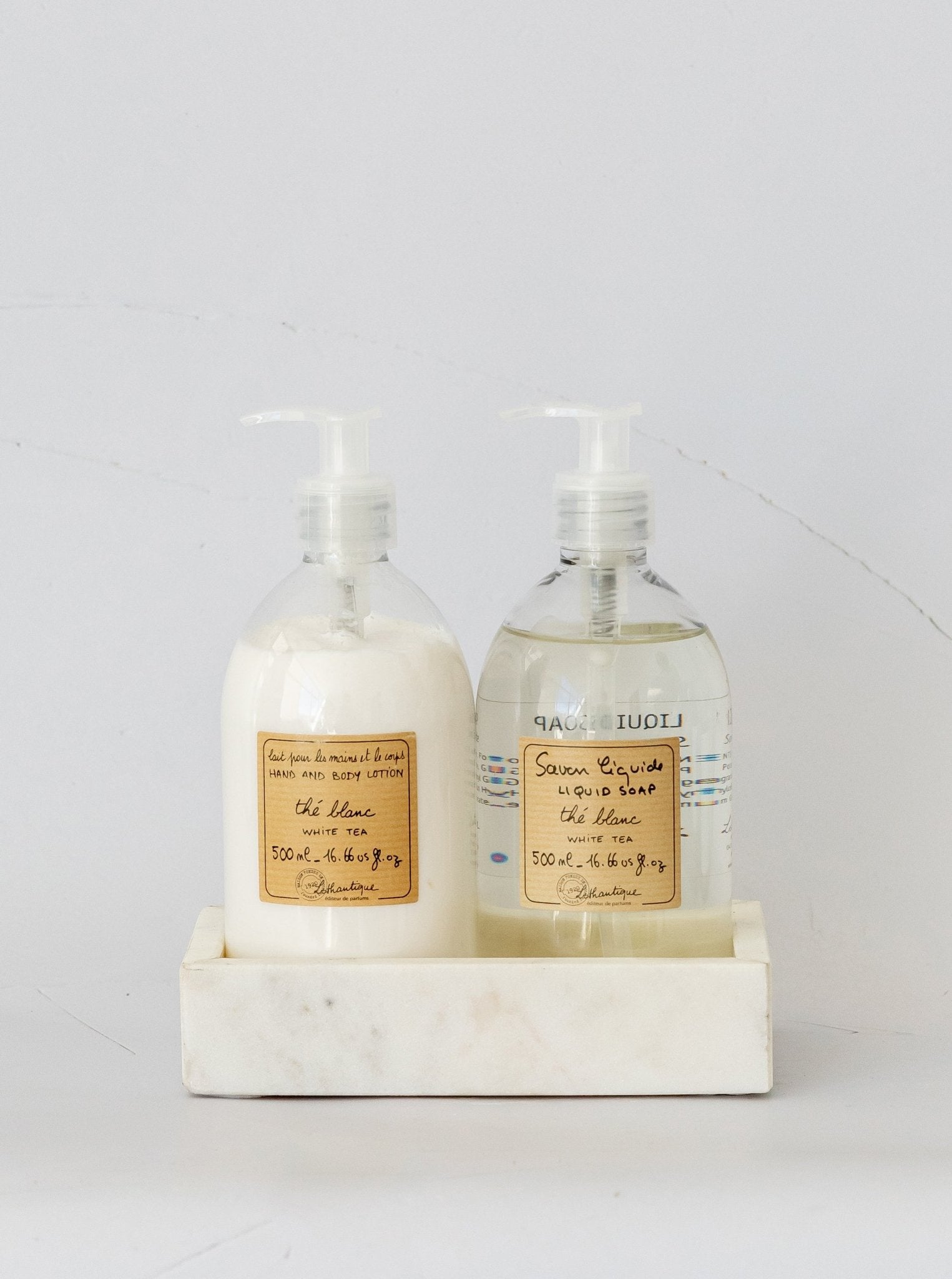 Plateau à savon en marbre