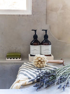 Plateau à savon en marbre