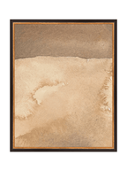 Mars Abstract Watercolor Art Print Featuring Fiery Reds Browns And Crackling Textures