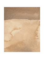 Mars Abstract Watercolor Art Print Featuring Fiery Reds Browns And Crackling Textures