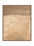Mars Abstract Watercolor Art Print Featuring Fiery Reds Browns And Crackling Textures