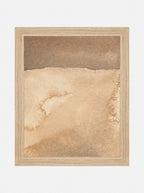 Mars Abstract Watercolor Art Print Featuring Fiery Reds Browns And Crackling Textures