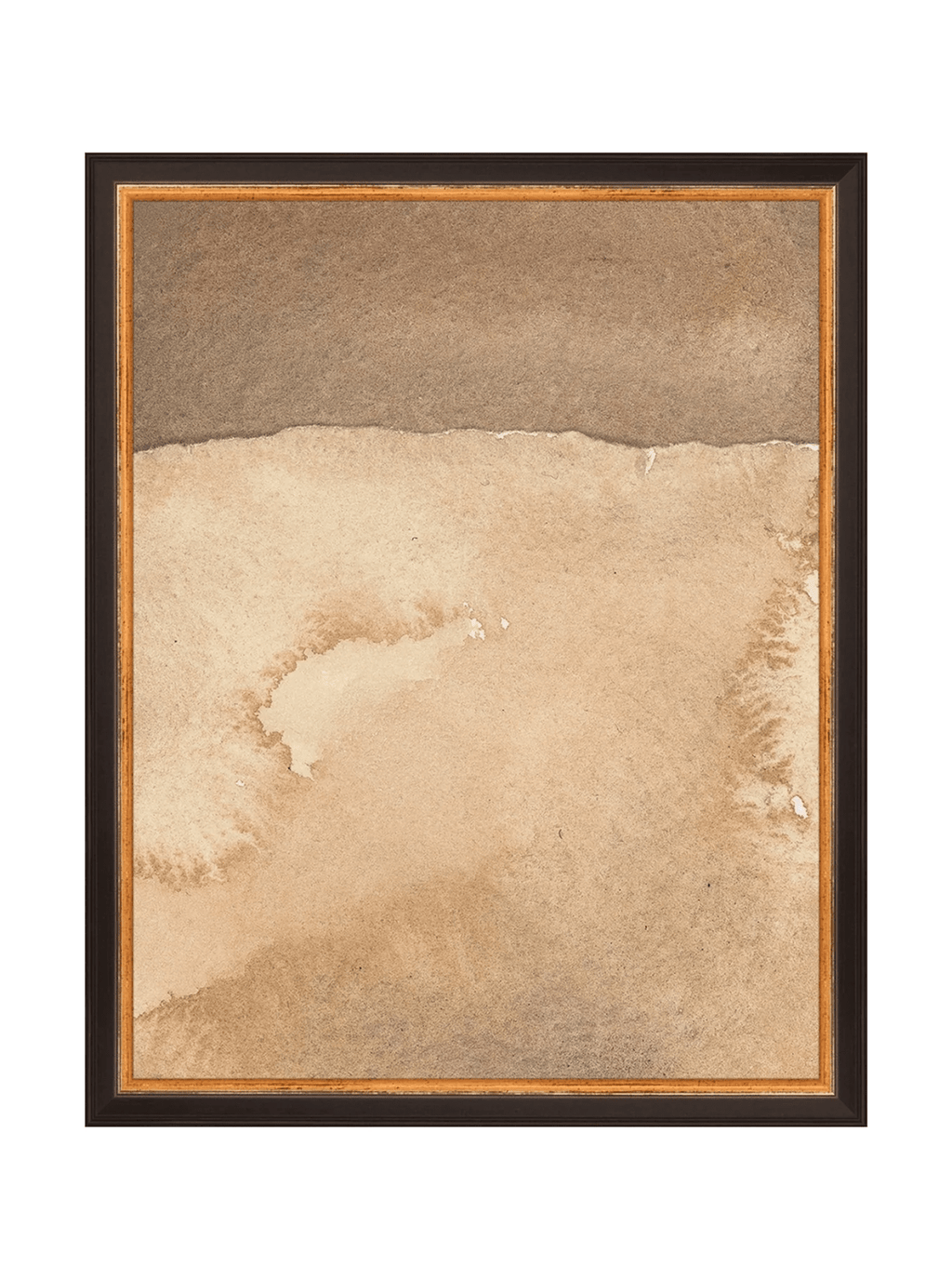 Mars Abstract Watercolor Art Print Featuring Fiery Reds Browns And Crackling Textures