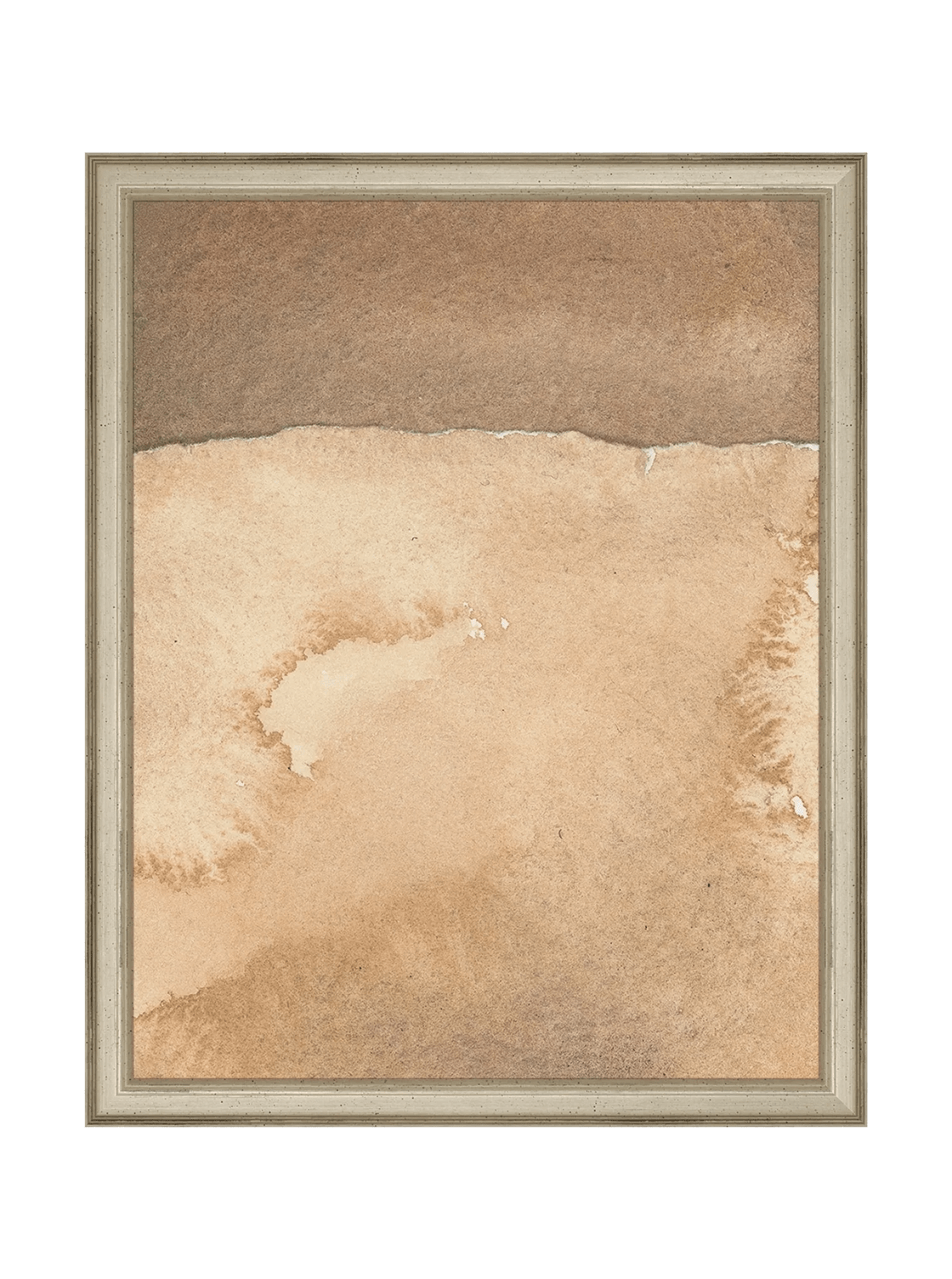 Mars Abstract Watercolor Art Print Featuring Fiery Reds Browns And Crackling Textures