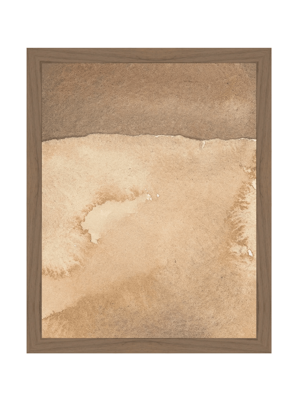 Mars Abstract Watercolor Art Print Featuring Fiery Reds Browns And Crackling Textures