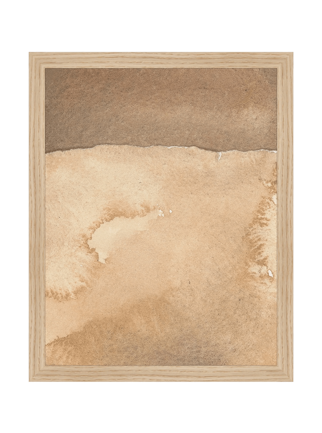 Mars Abstract Watercolor Art Print Featuring Fiery Reds Browns And Crackling Textures