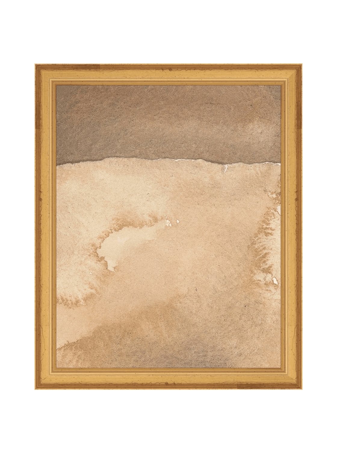 Mars Abstract Watercolor Art Print Featuring Fiery Reds Browns And Crackling Textures