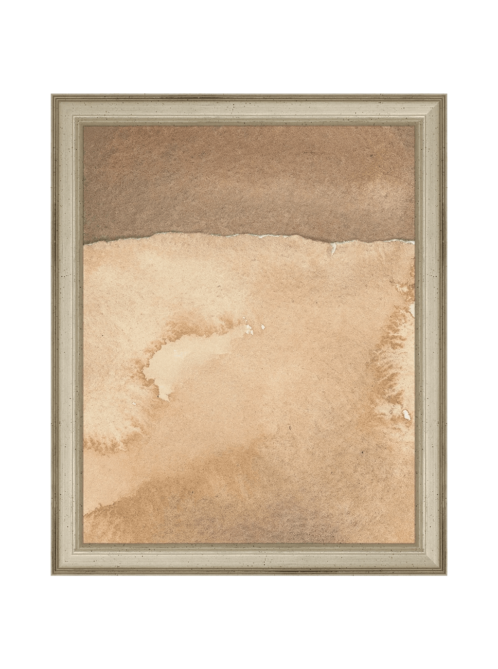 Mars Abstract Watercolor Art Print Featuring Fiery Reds Browns And Crackling Textures