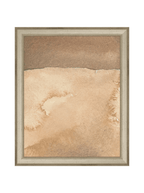 Mars Abstract Watercolor Art Print Featuring Fiery Reds Browns And Crackling Textures