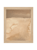 Mars Abstract Watercolor Art Print Featuring Fiery Reds Browns And Crackling Textures