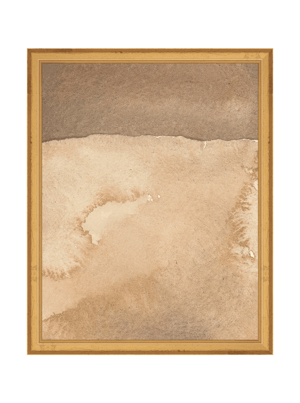 Mars Abstract Watercolor Art Print Featuring Fiery Reds Browns And Crackling Textures