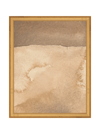 Mars Abstract Watercolor Art Print Featuring Fiery Reds Browns And Crackling Textures