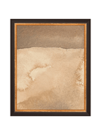 Mars Abstract Watercolor Art Print Featuring Fiery Reds Browns And Crackling Textures