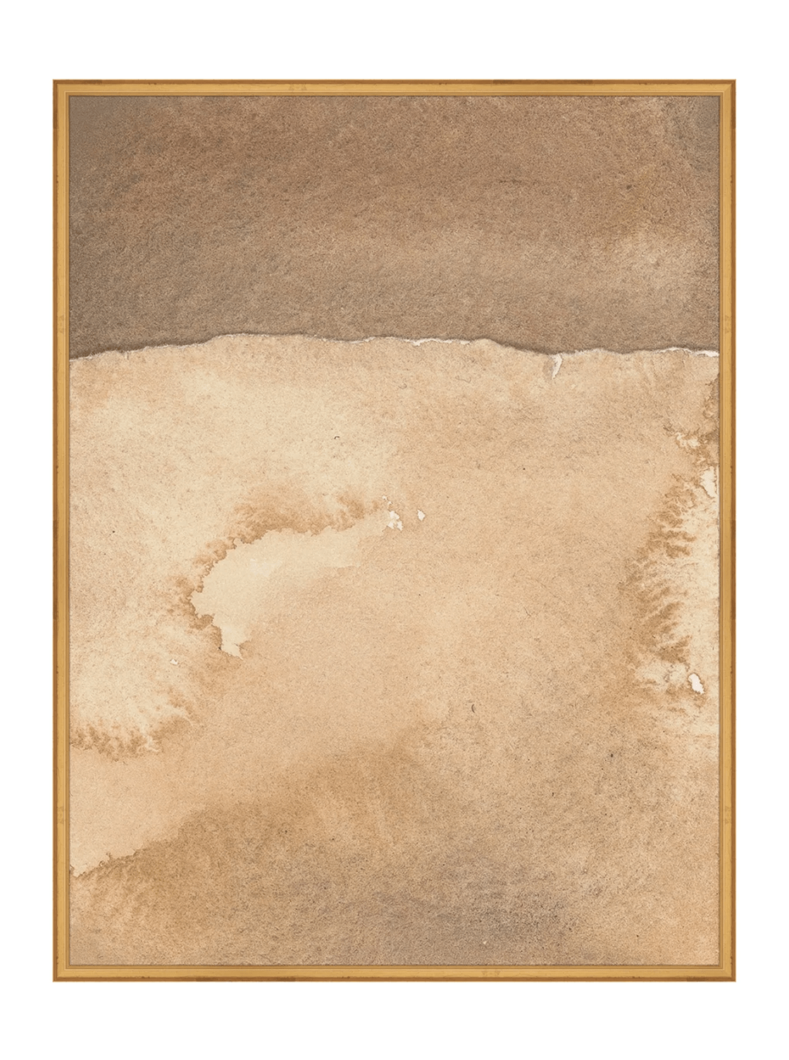 Mars Abstract Watercolor Art Print Featuring Fiery Reds Browns And Crackling Textures