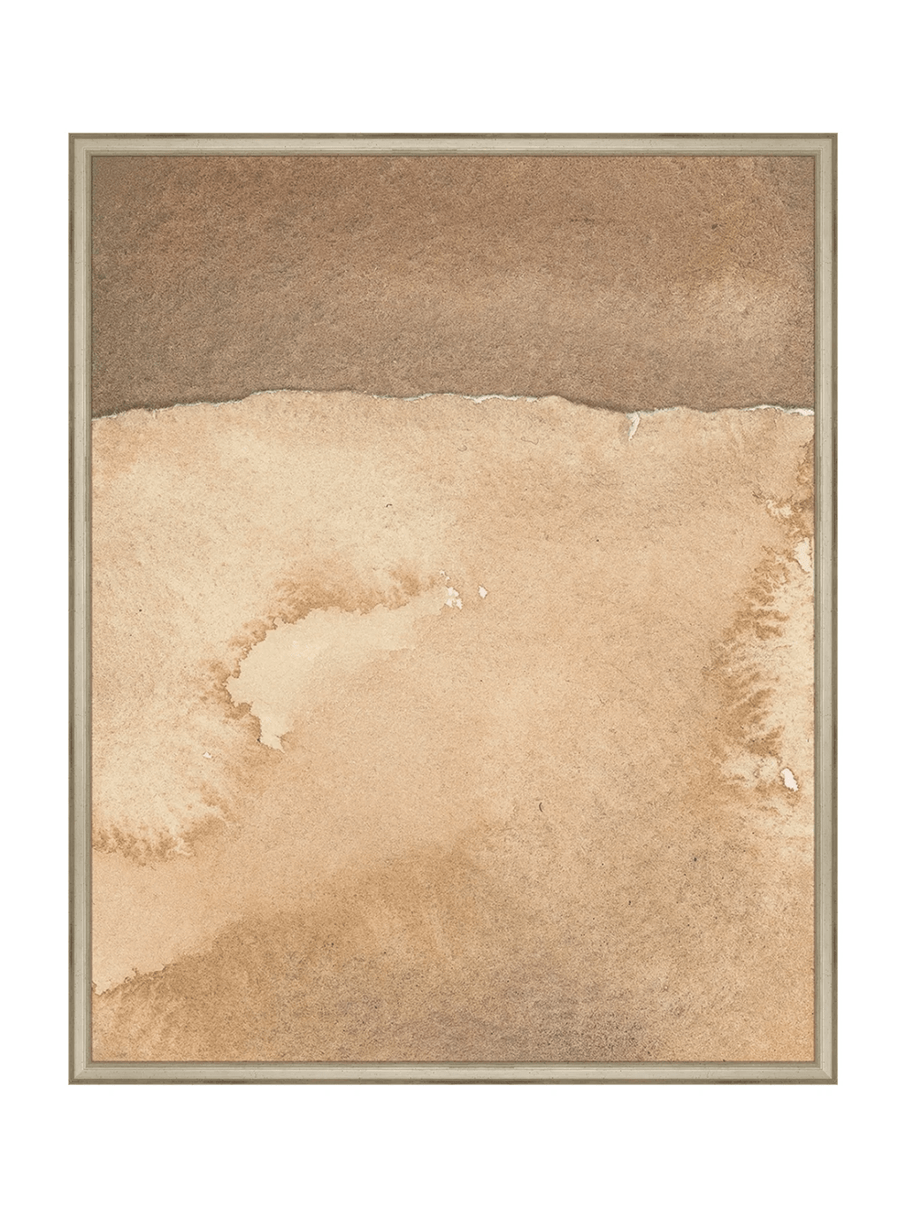 Mars Abstract Watercolor Art Print Featuring Fiery Reds Browns And Crackling Textures