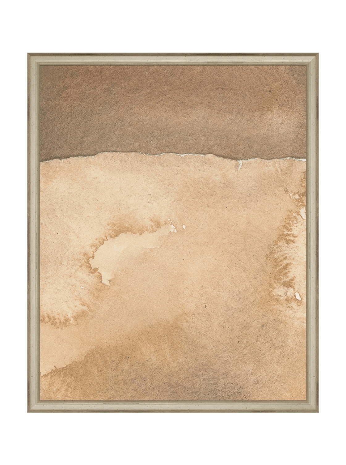 Mars Abstract Watercolor Art Print Featuring Fiery Reds Browns And Crackling Textures