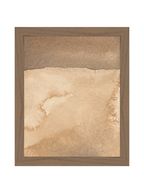 Mars Abstract Watercolor Art Print Featuring Fiery Reds Browns And Crackling Textures