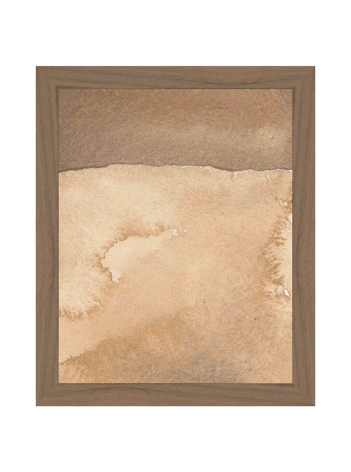 Mars Abstract Watercolor Art Print Featuring Fiery Reds Browns And Crackling Textures