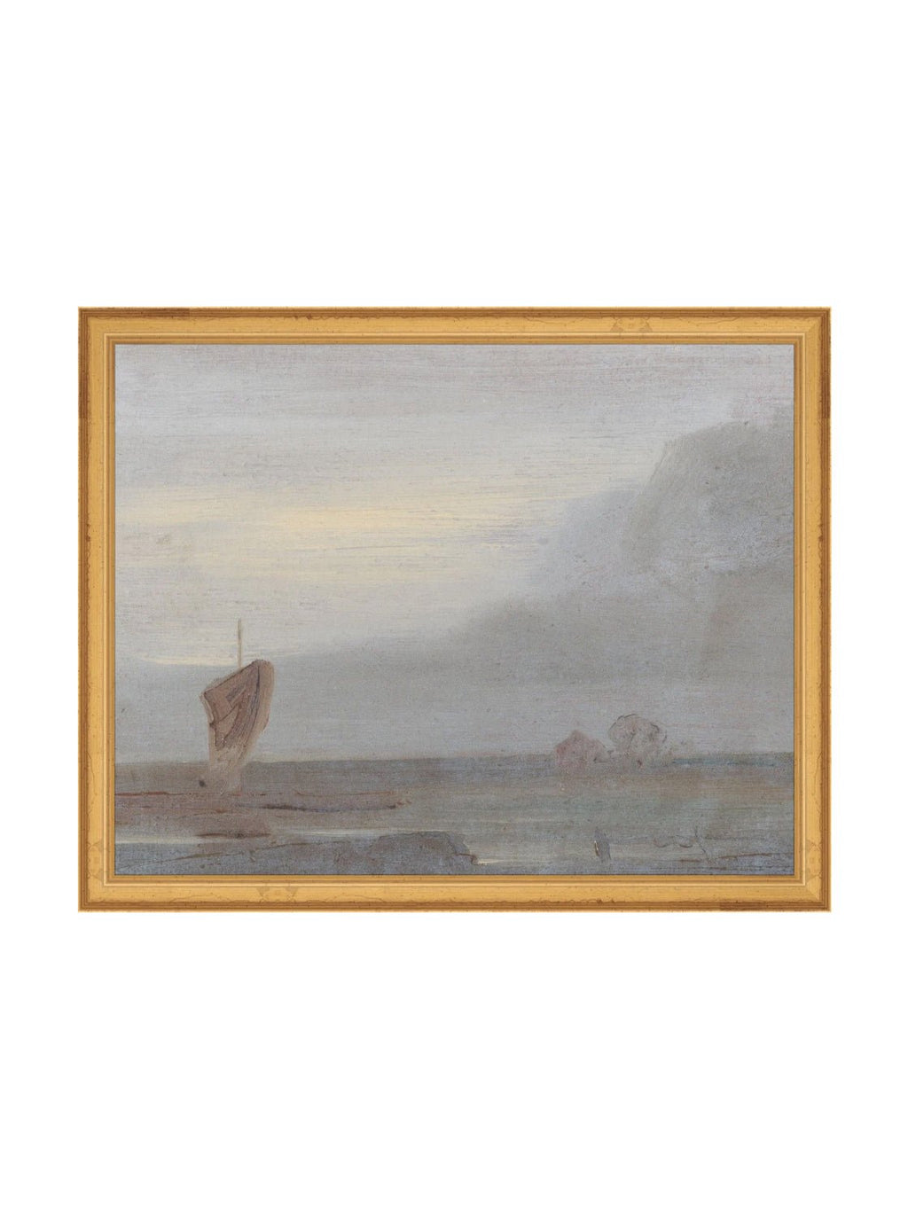 Paysage marin mélancolique