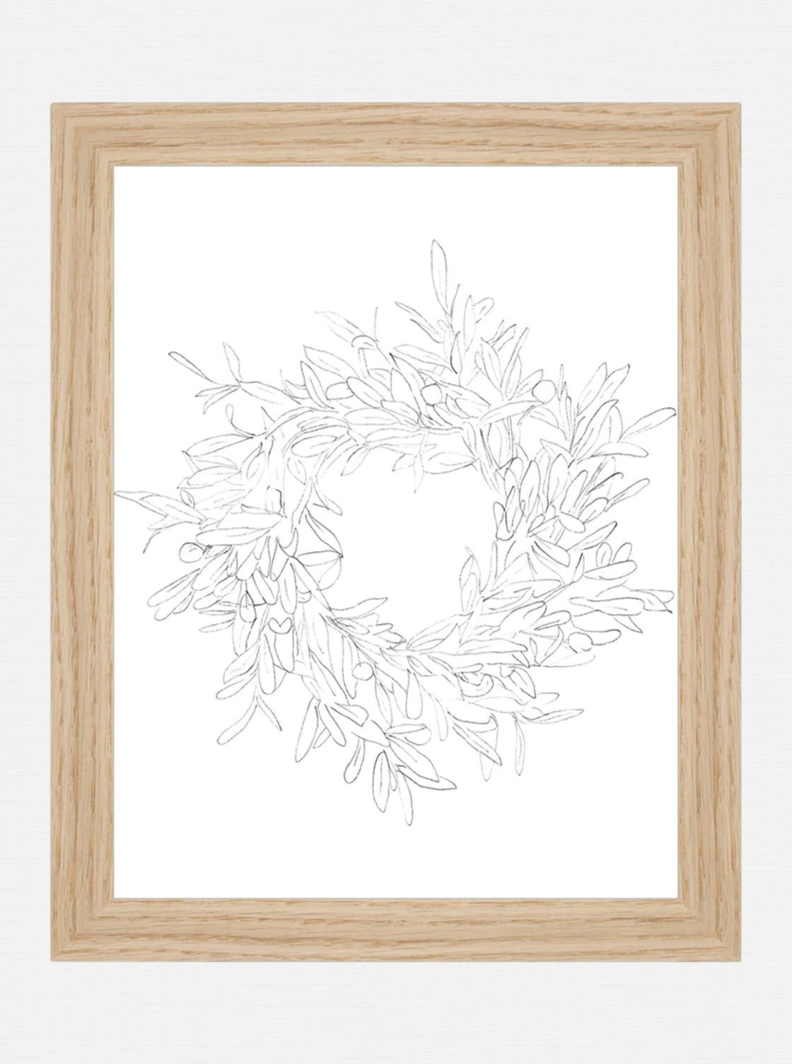 Croquis de couronne d'olivier