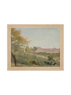 Open Range Abstract Wall Art Print Brown and Green for Modern Eclectic Interiors