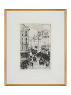 Paris Charcoal Sketch Art Print Giclee on Moab Rag
