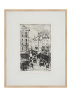 Paris Charcoal Sketch Art Print Giclee on Moab Rag