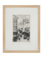 Paris Charcoal Sketch Art Print Giclee on Moab Rag